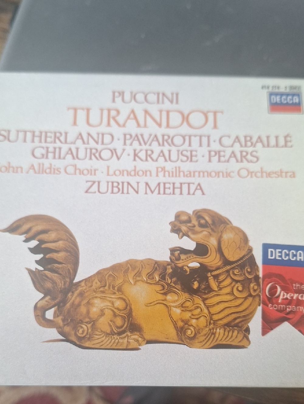 Puccini Turandot CD - Gold Artwork Edition